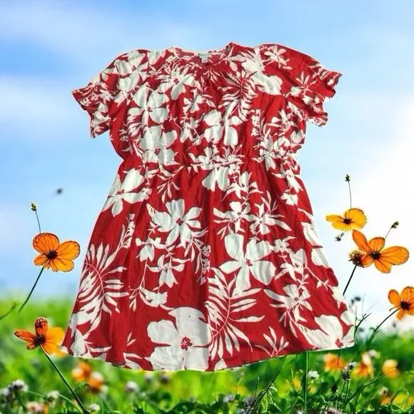 wells cotton poplin a-line midi-dress A Line/Princess Short Sleeves Floor-Length Plus Size Bridesmaid Dresse